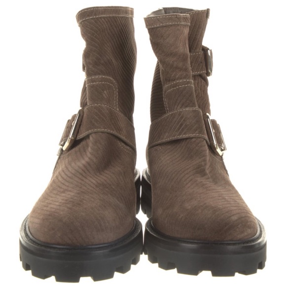 NWOT Jimmy Choo Youth II Suede Moto Boots 7.5/37.5 - Picture 3 of 5